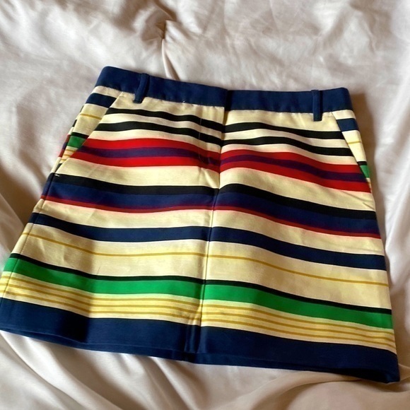 J. Crew Dresses & Skirts - J. Crew cotton stripe cotton blend skirt size 2
